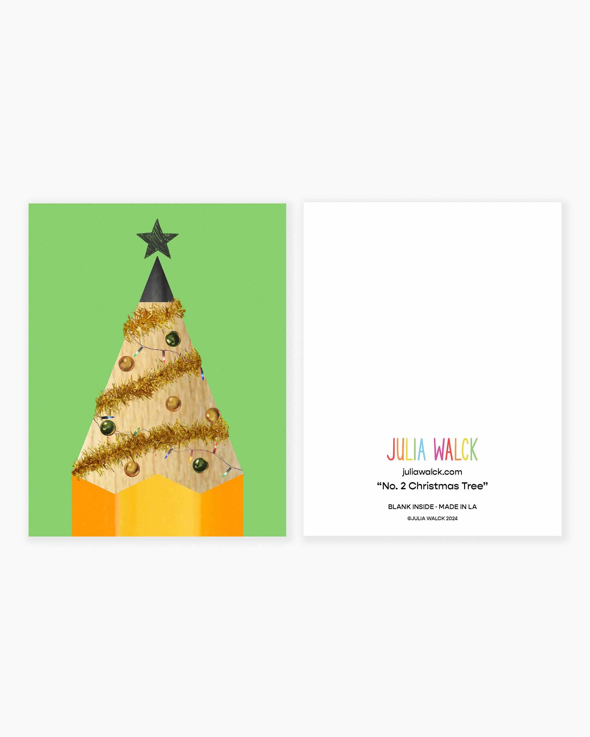 No. 2 Christmas Tree Greeting Card