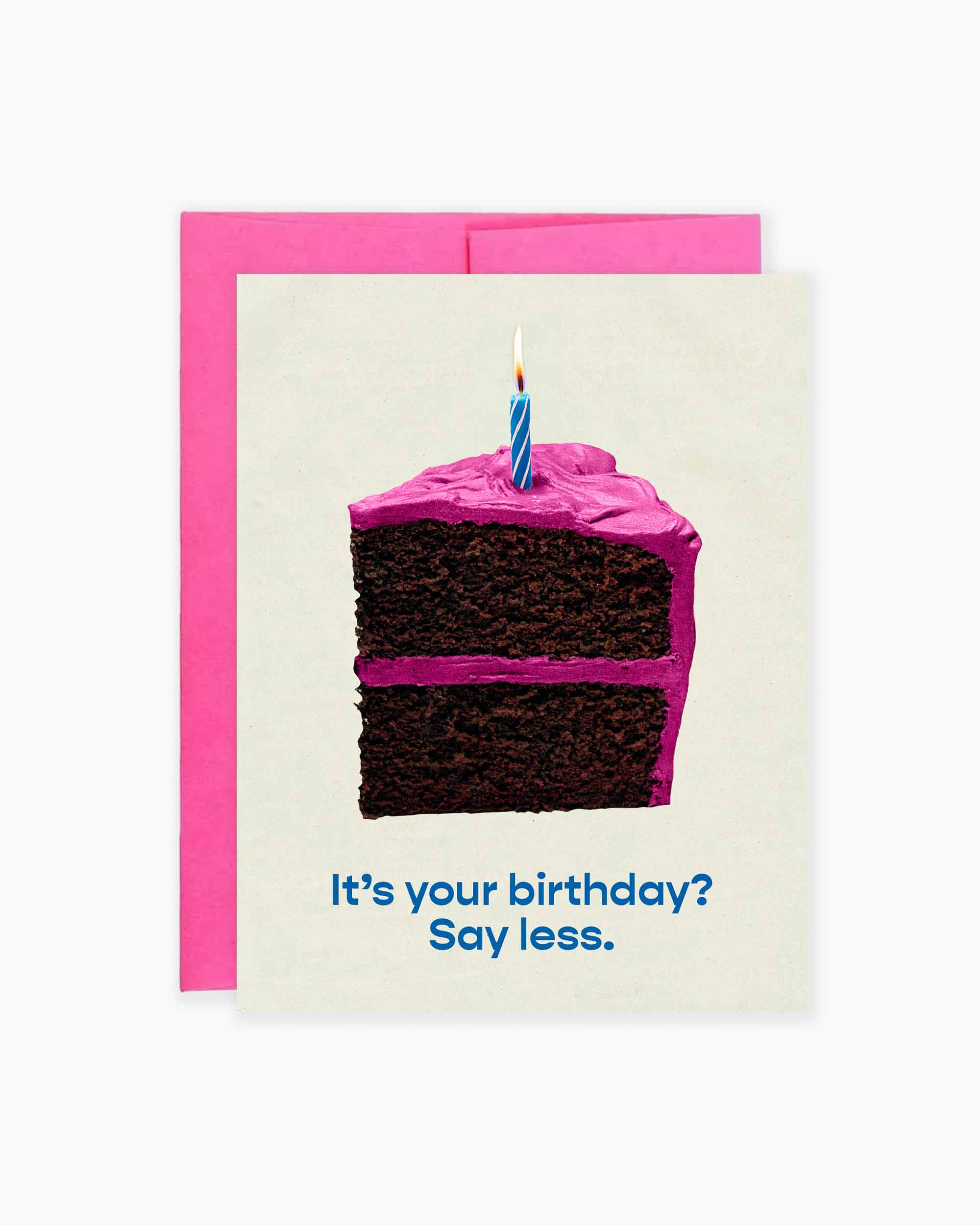 Say Less Greeting Card