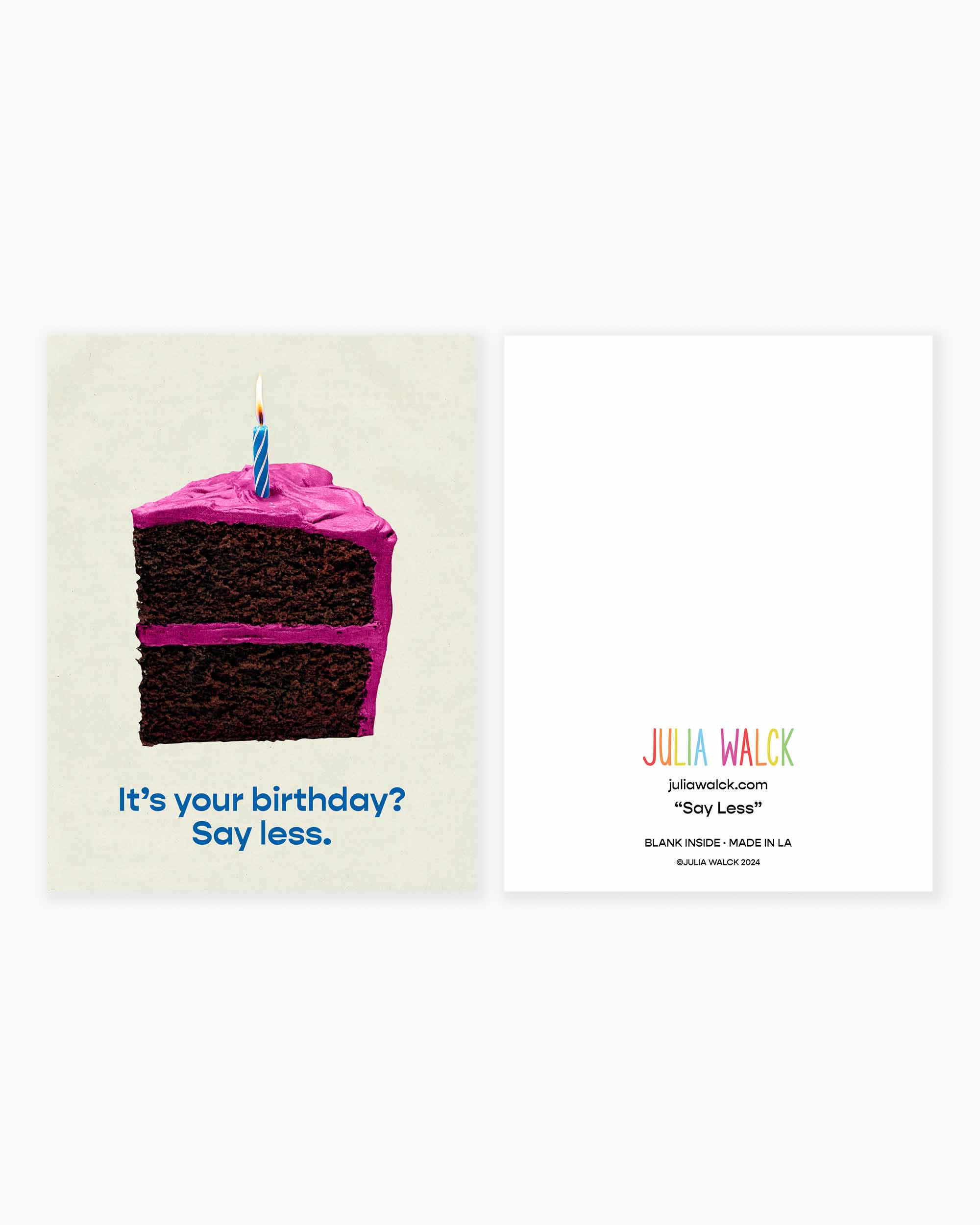 Say Less Greeting Card