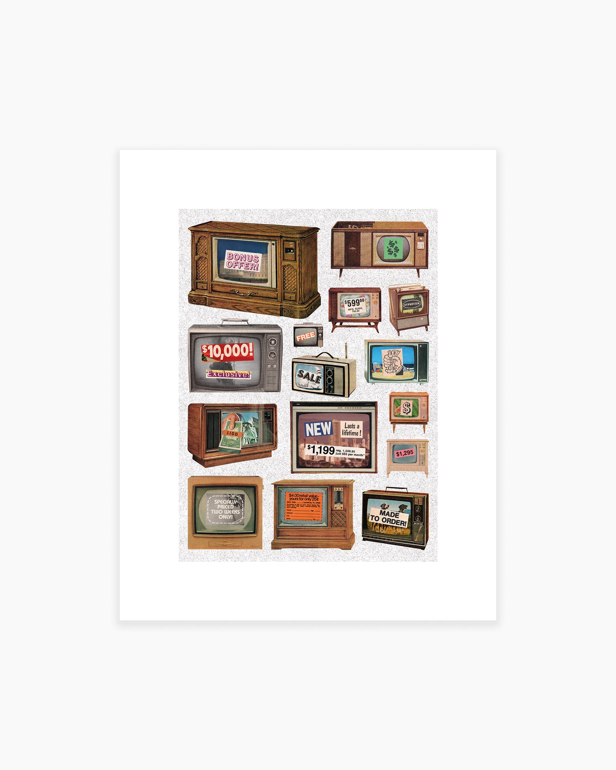 What's On TV? Art Print