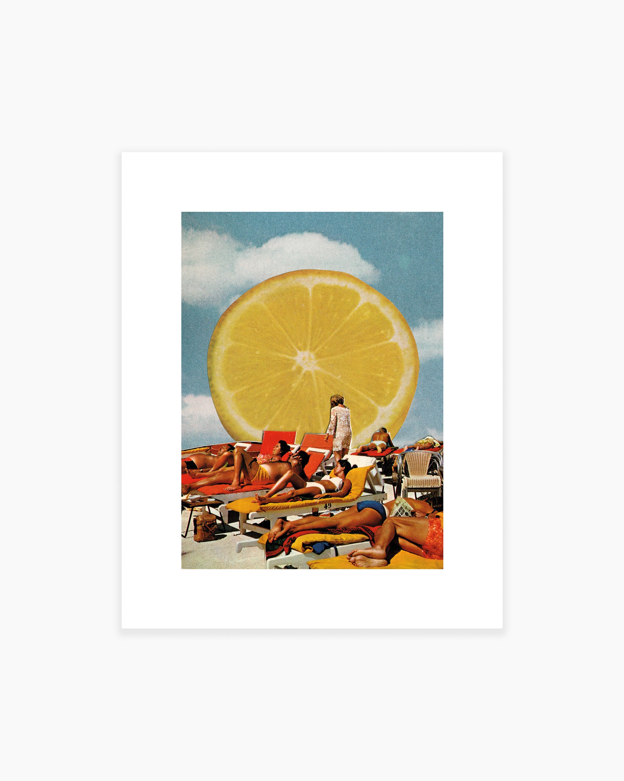 Lemon Sun Art Print