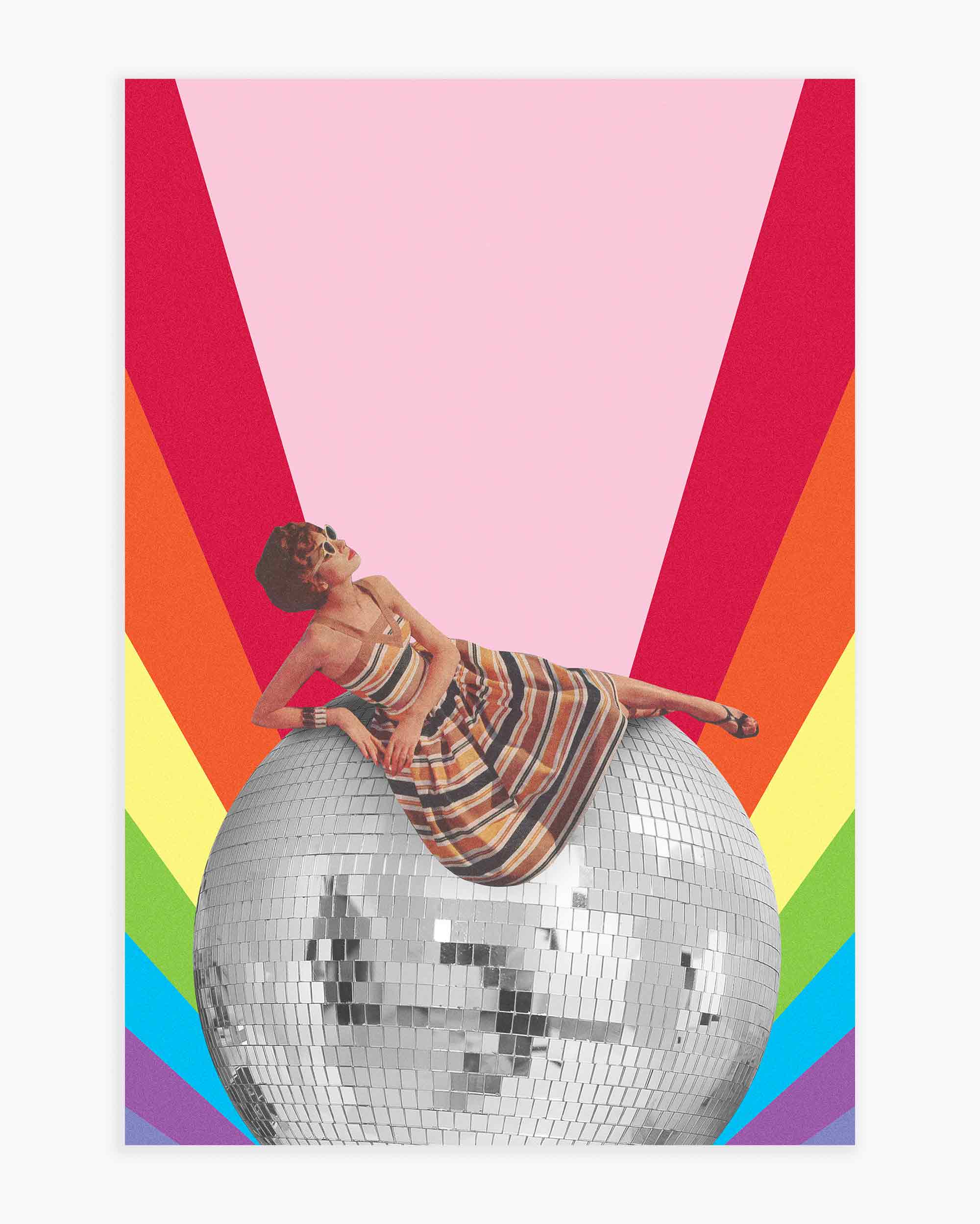 Disco Lounging Art Print