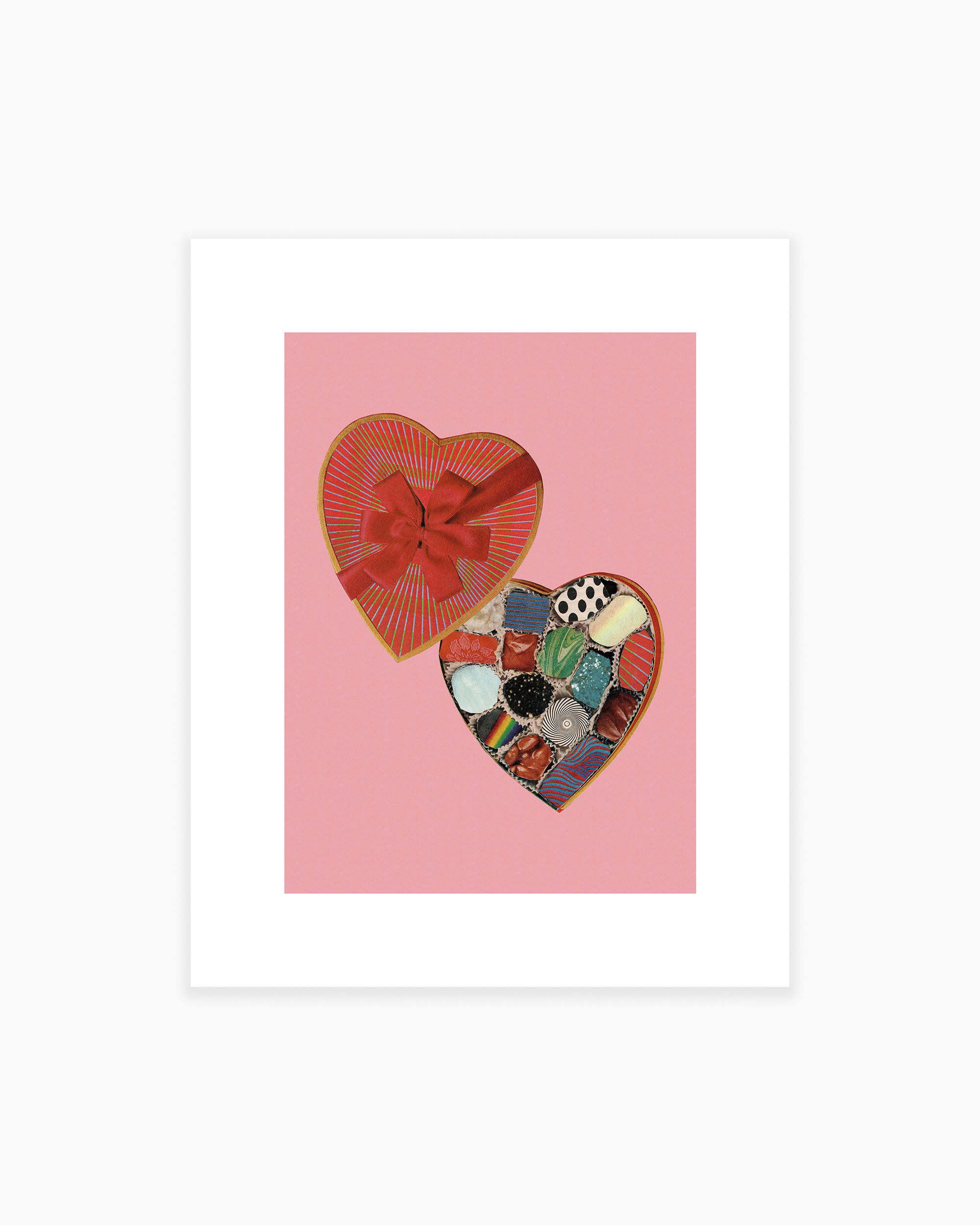 Candy Hearts Art Print