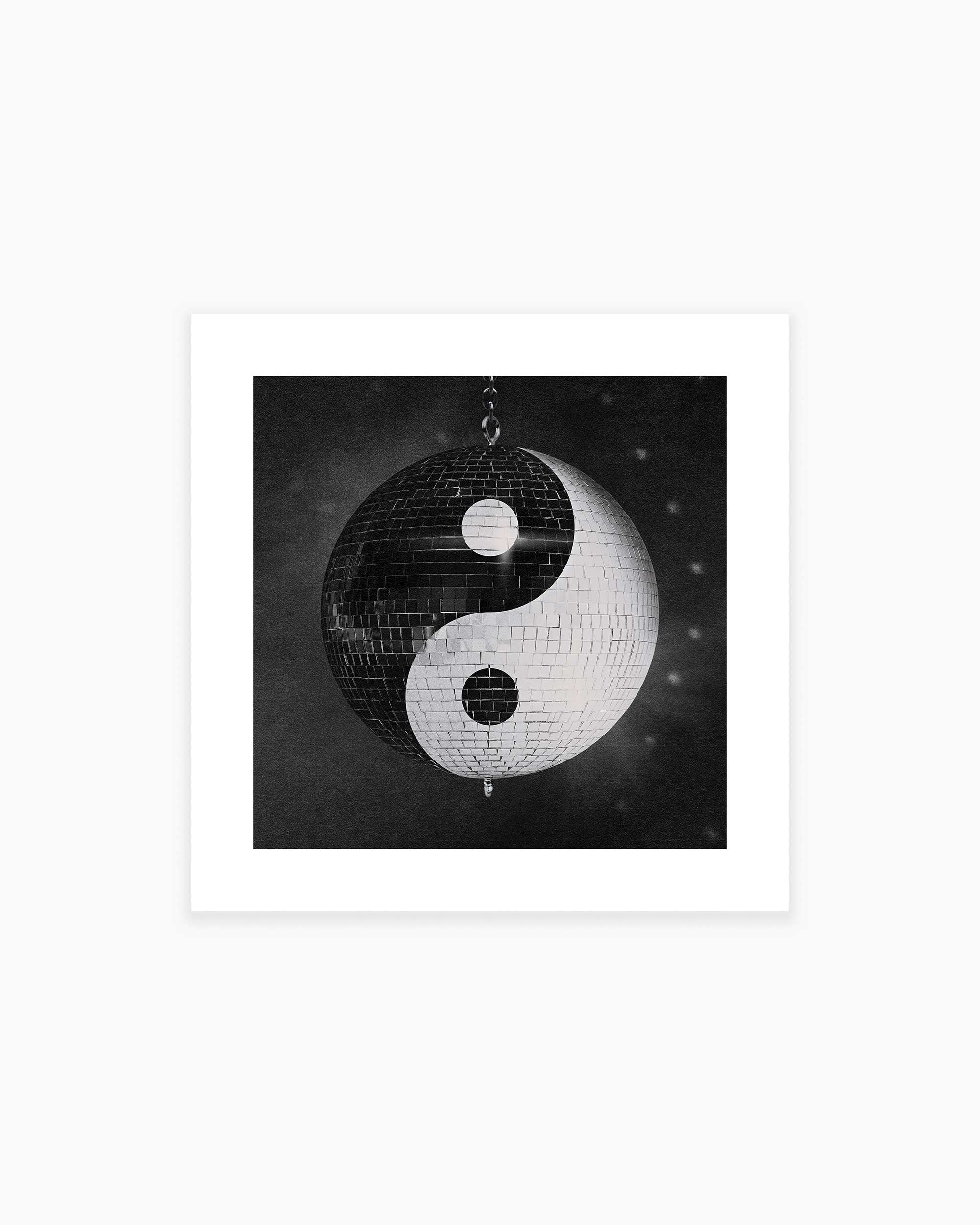 Yin-Yang Disco Ball Art Print