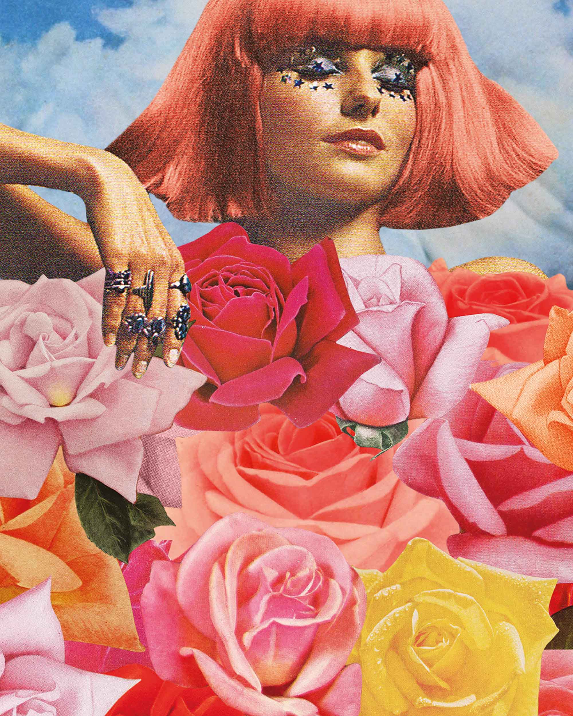 Flowerbed Art Print