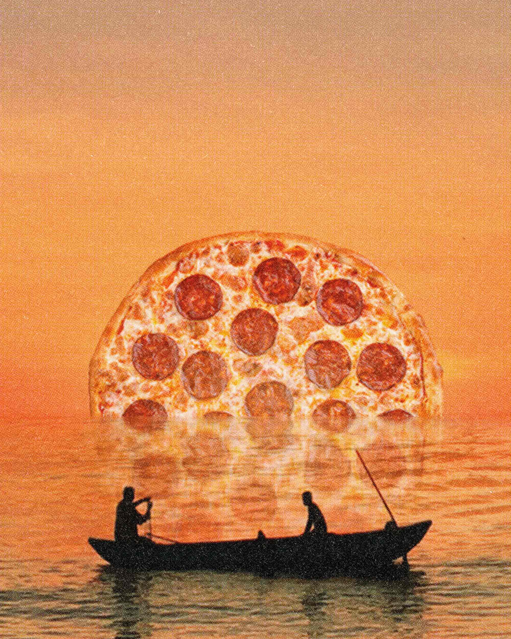 Pepperoni Sunset Art Print