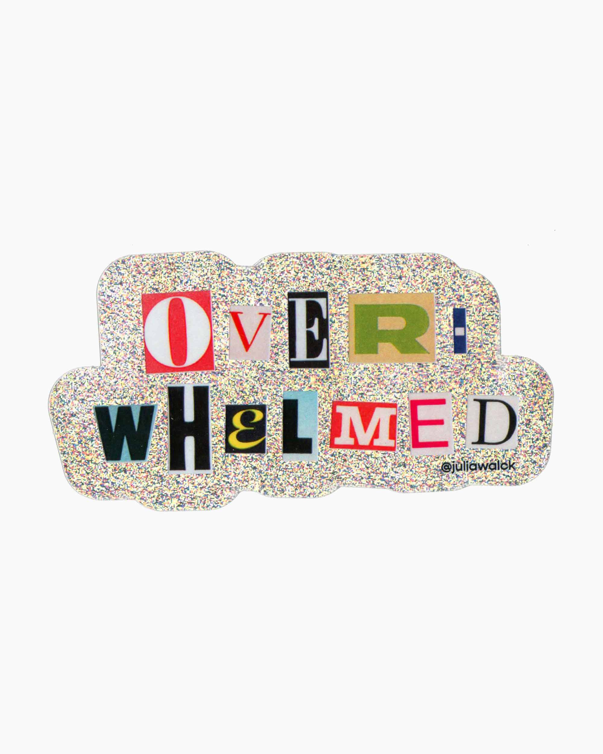 Overwhelmed Sticker
