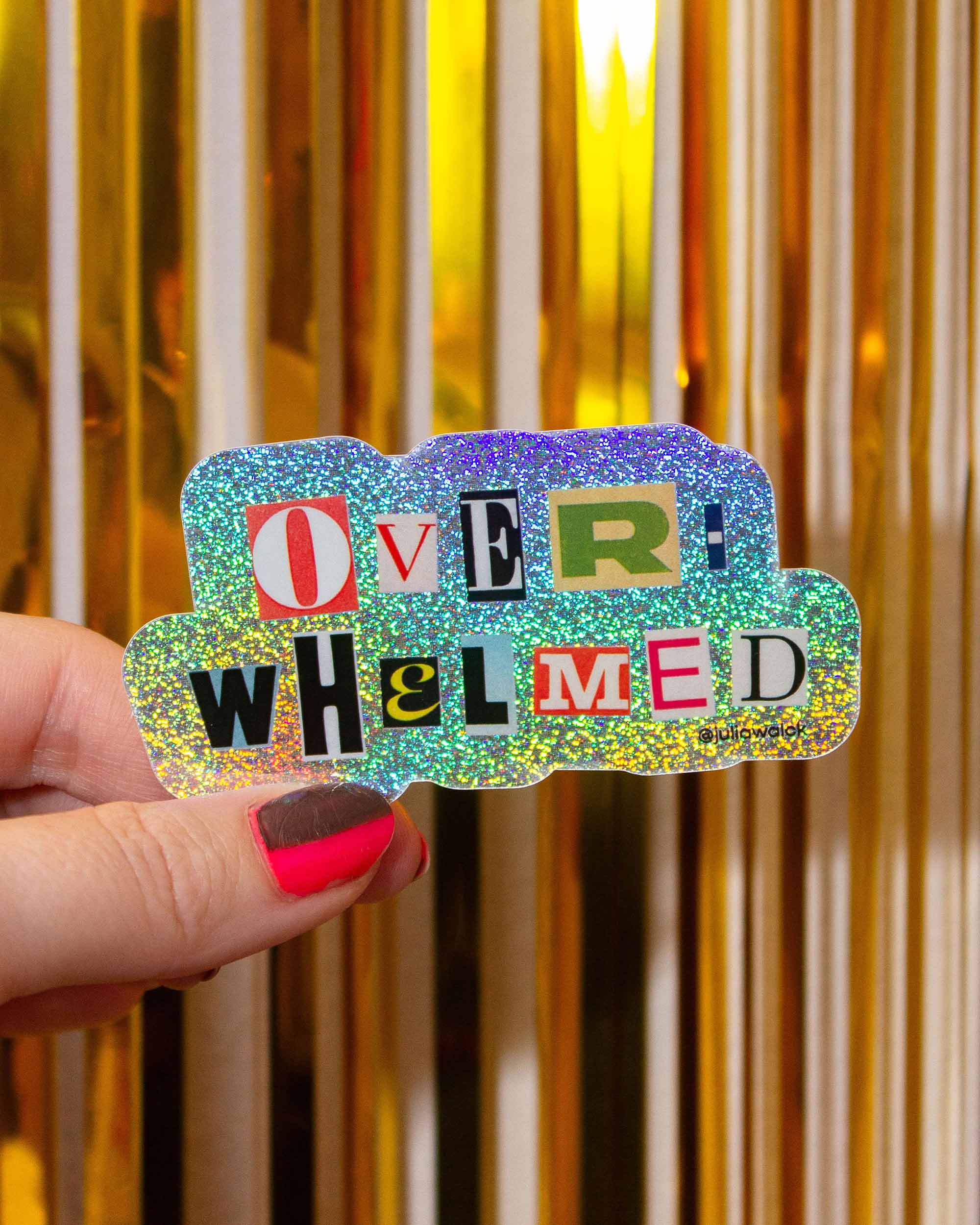 Overwhelmed Sticker