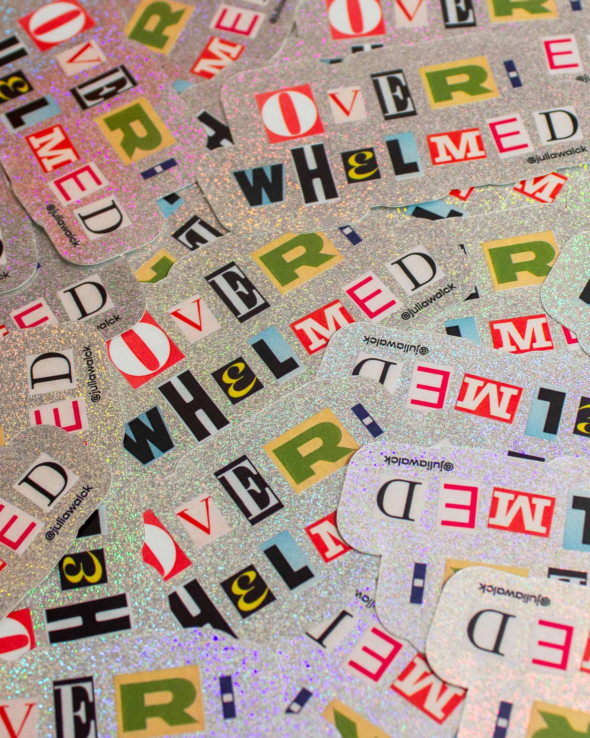 Overwhelmed Sticker