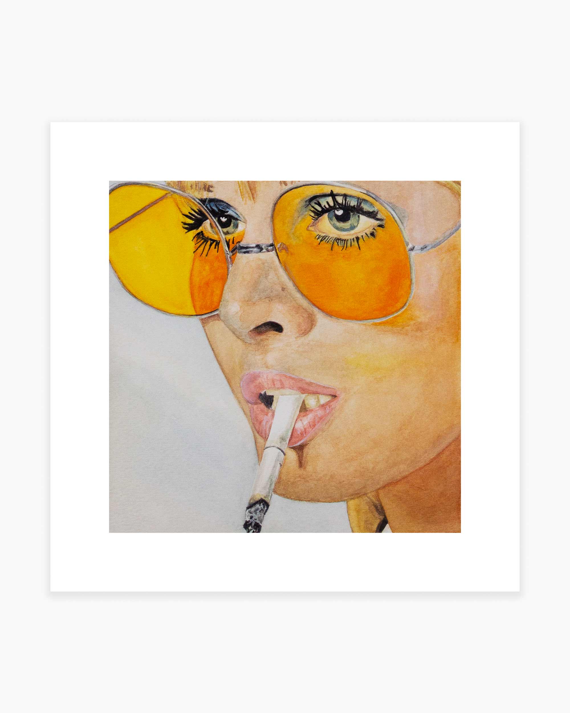 Tangerine Tinted Glasses Print (Limited Edition)