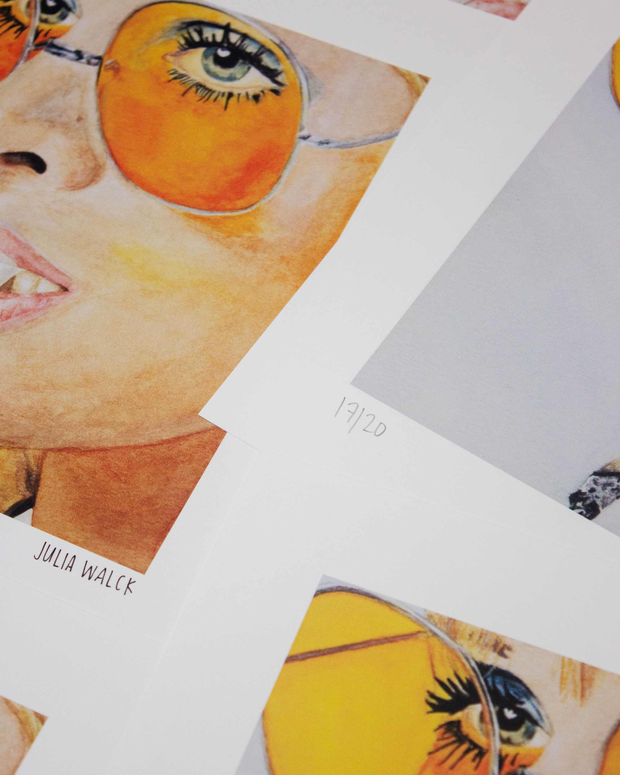 Tangerine Tinted Glasses Print (Limited Edition)