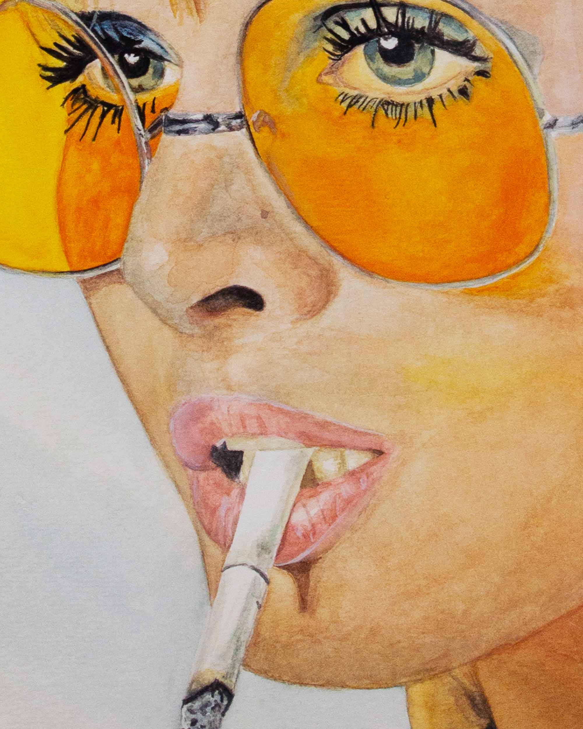 Tangerine Tinted Glasses Print (Limited Edition)