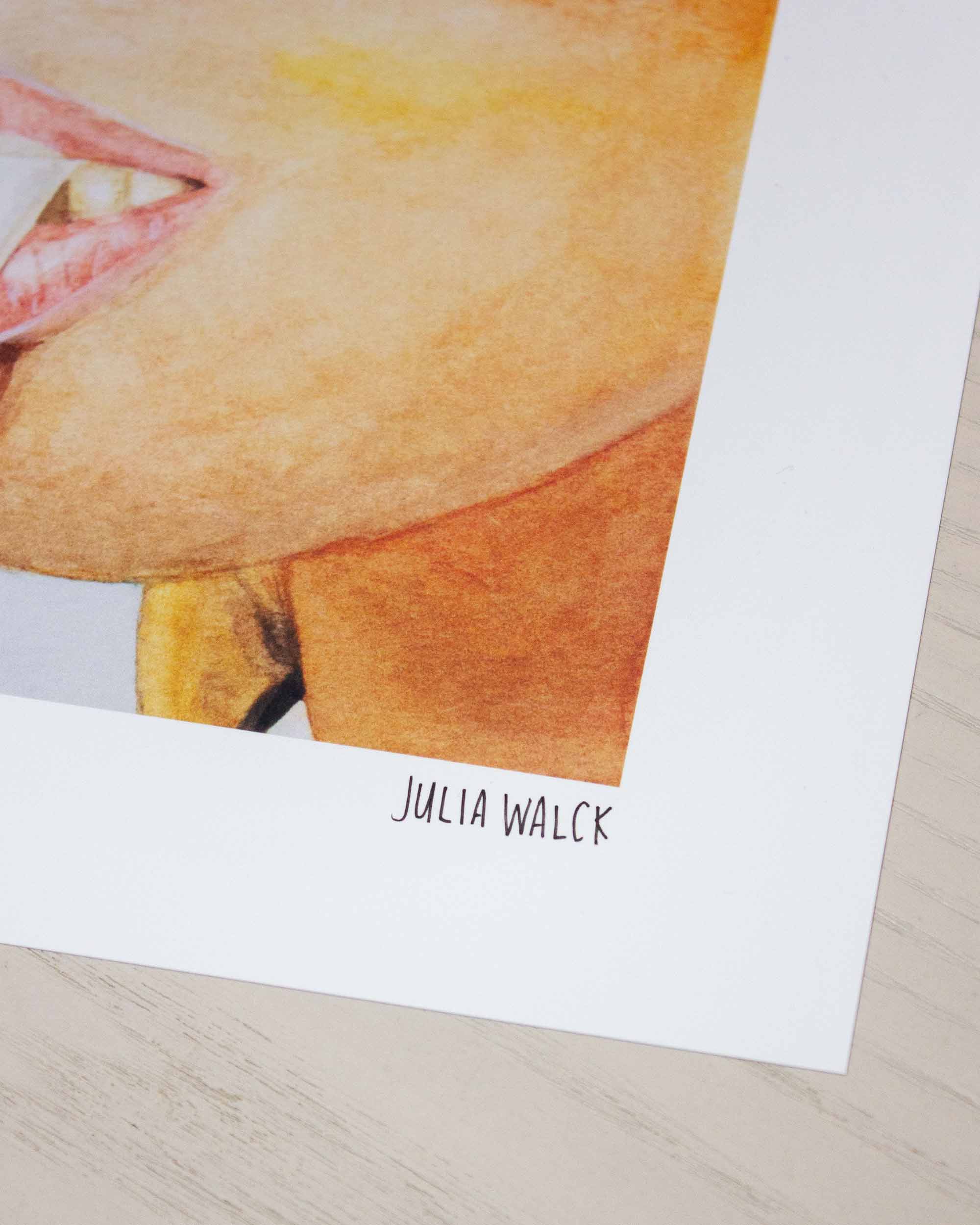 Tangerine Tinted Glasses Print (Limited Edition)