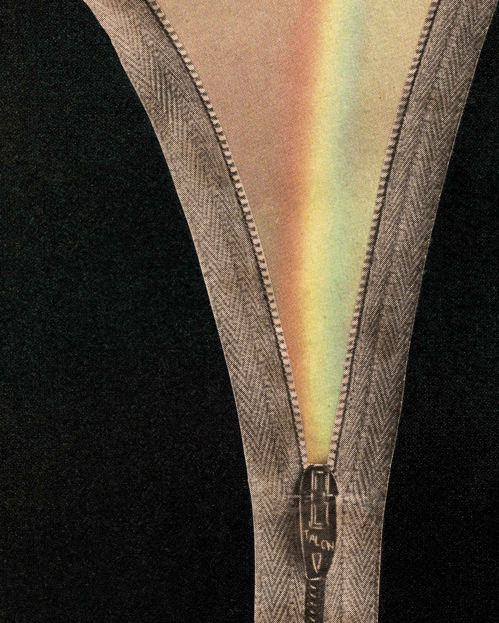 Zipper Rainbow Art Print