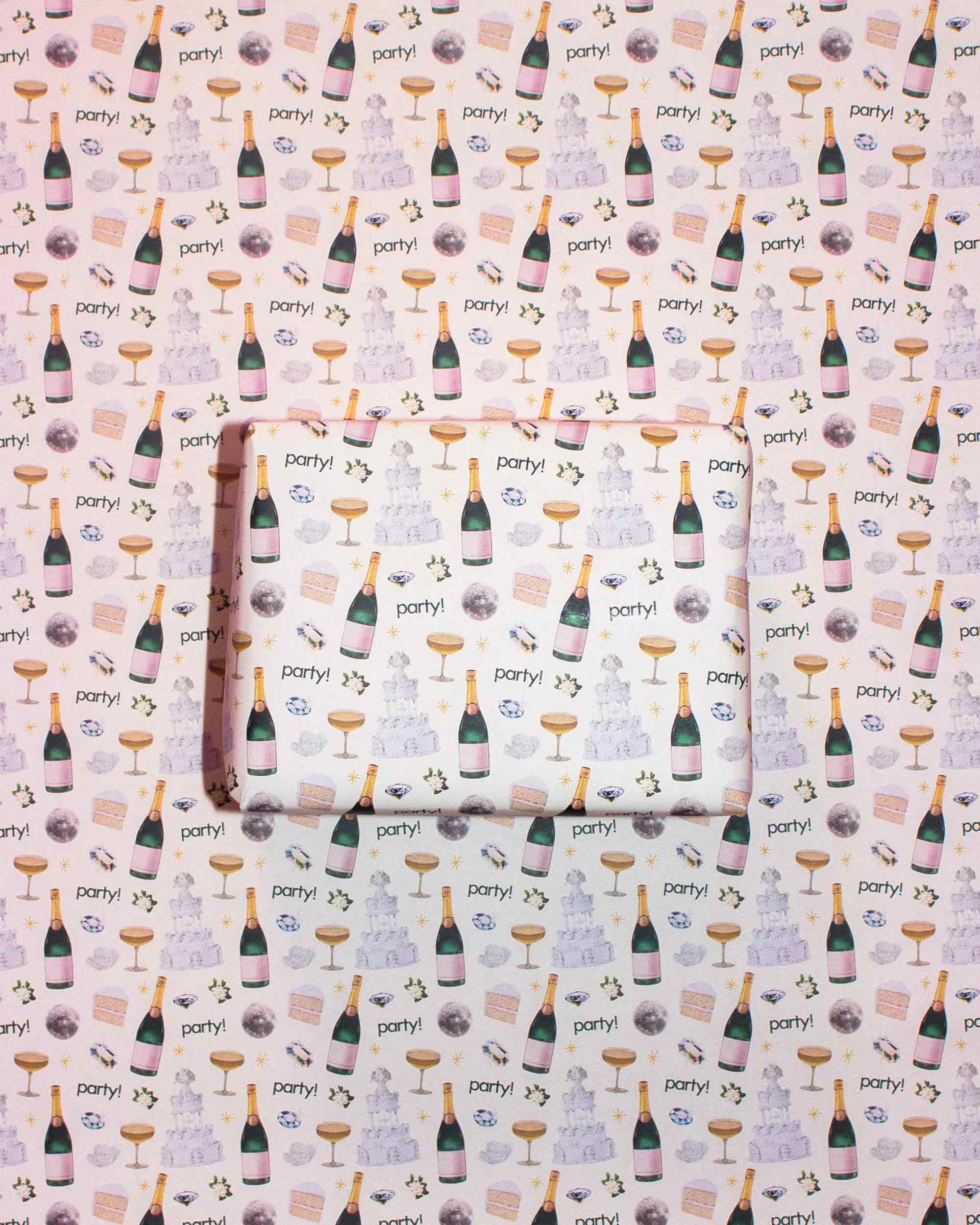 Wedding Party Wrapping Paper