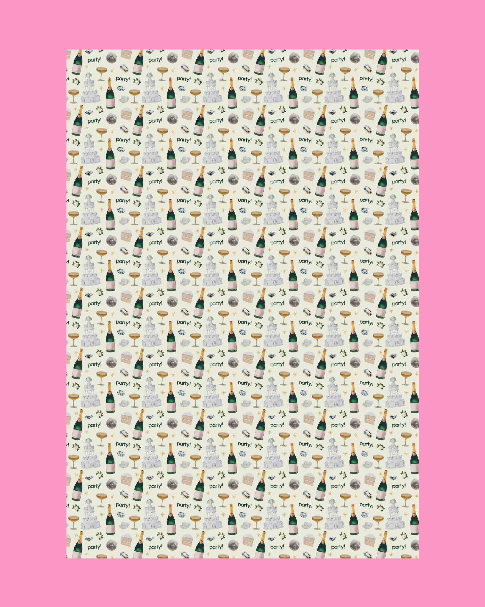 Wedding Party Wrapping Paper